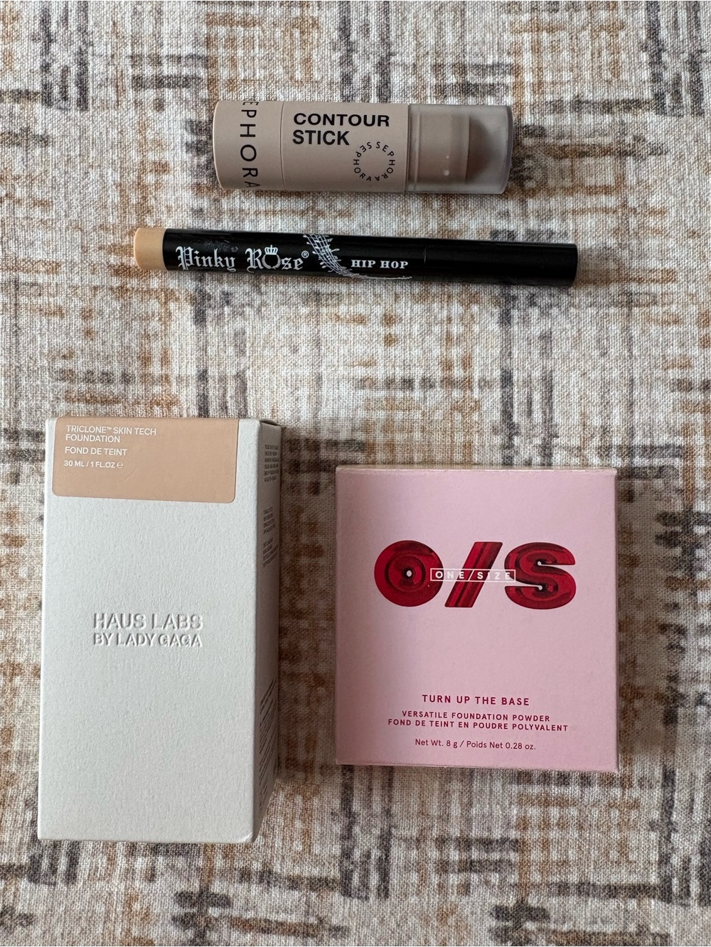 4pc LOT * Haus Labs By Lady Gaga Foundation + One Size powder and more